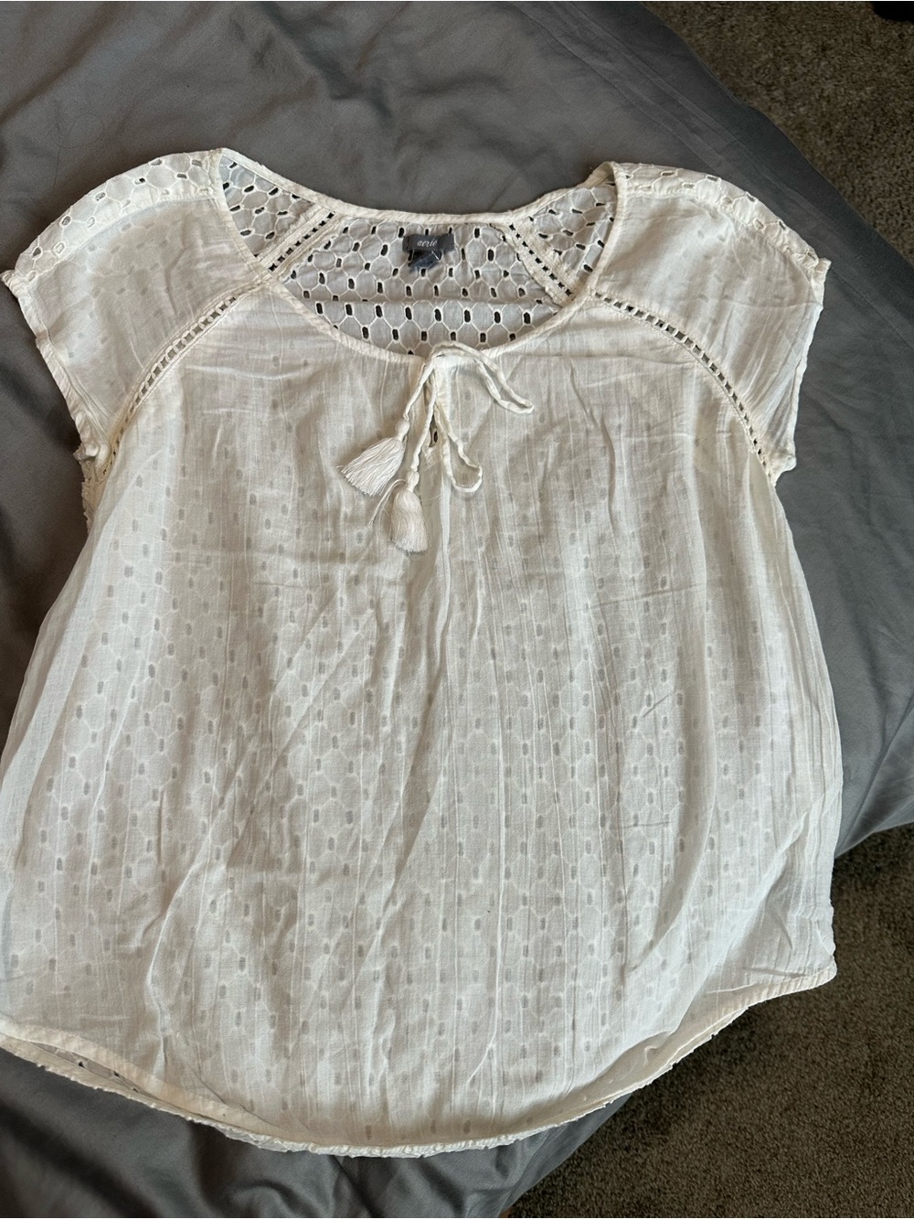 Women’s batiste top(very thin cotton),size xs/tp